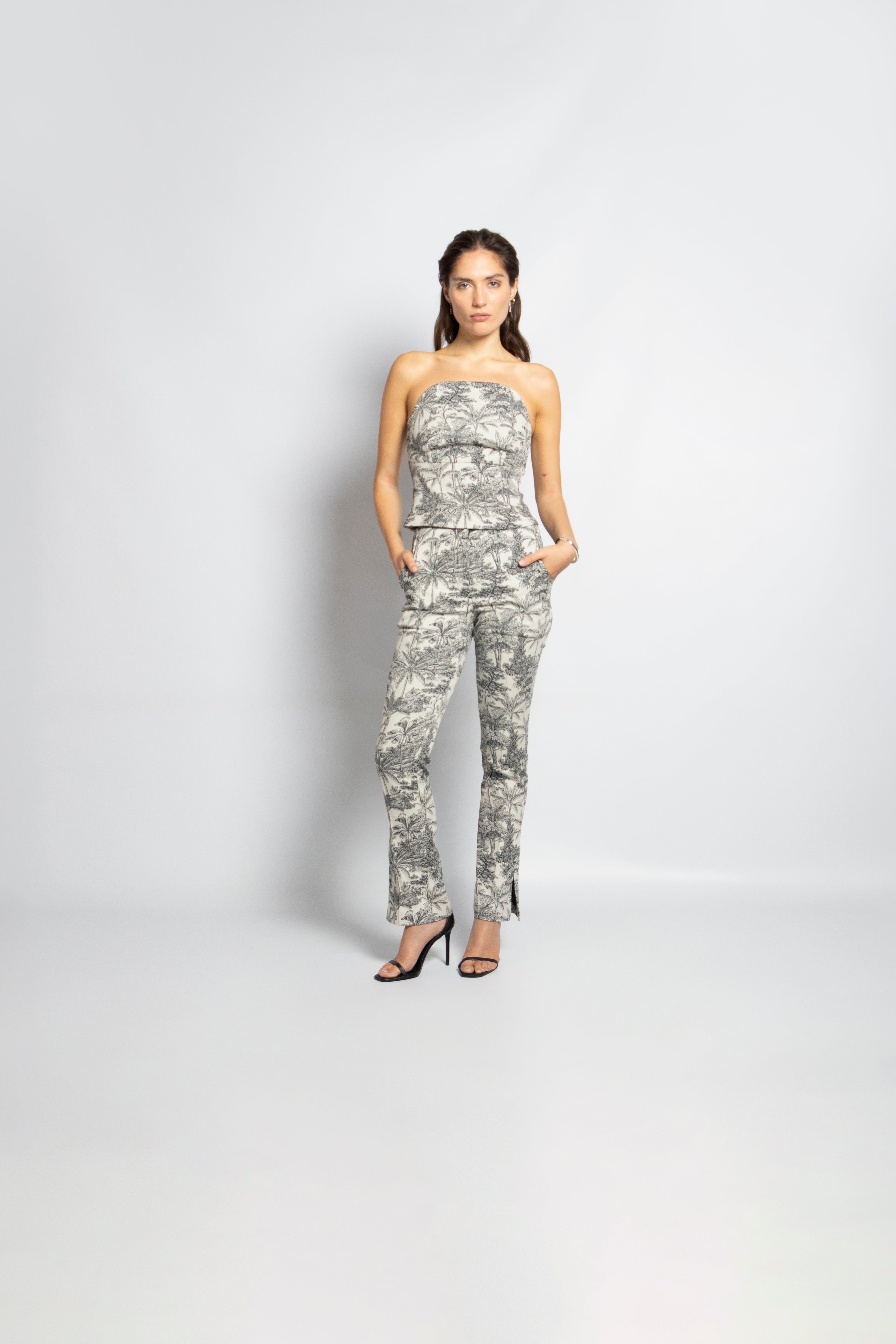 Pantalón Fernanda Toile de Jouy