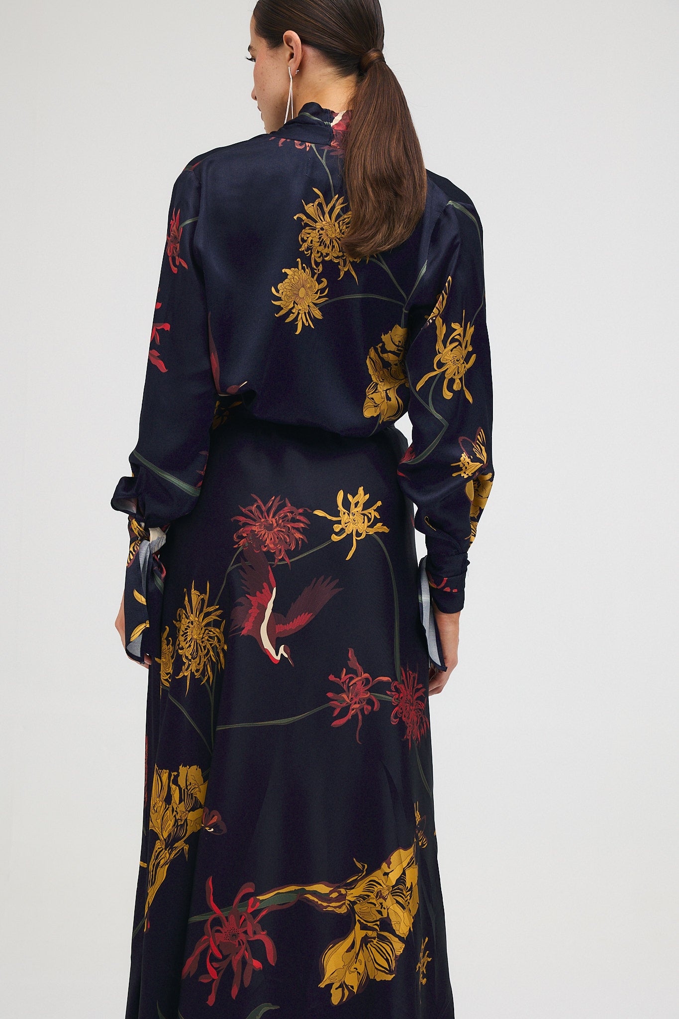 Blusa Fabiola Flora Marino