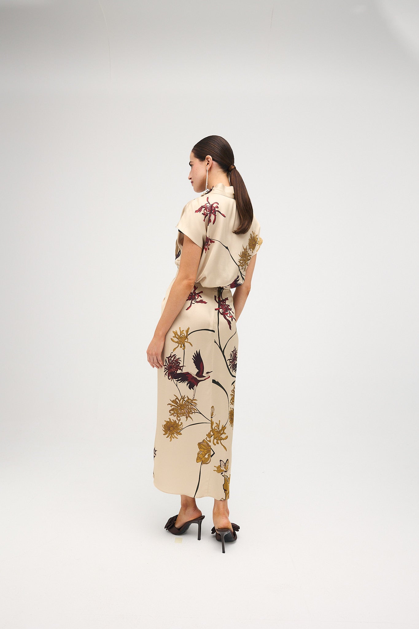 Blusa Julieta Flora Marfil