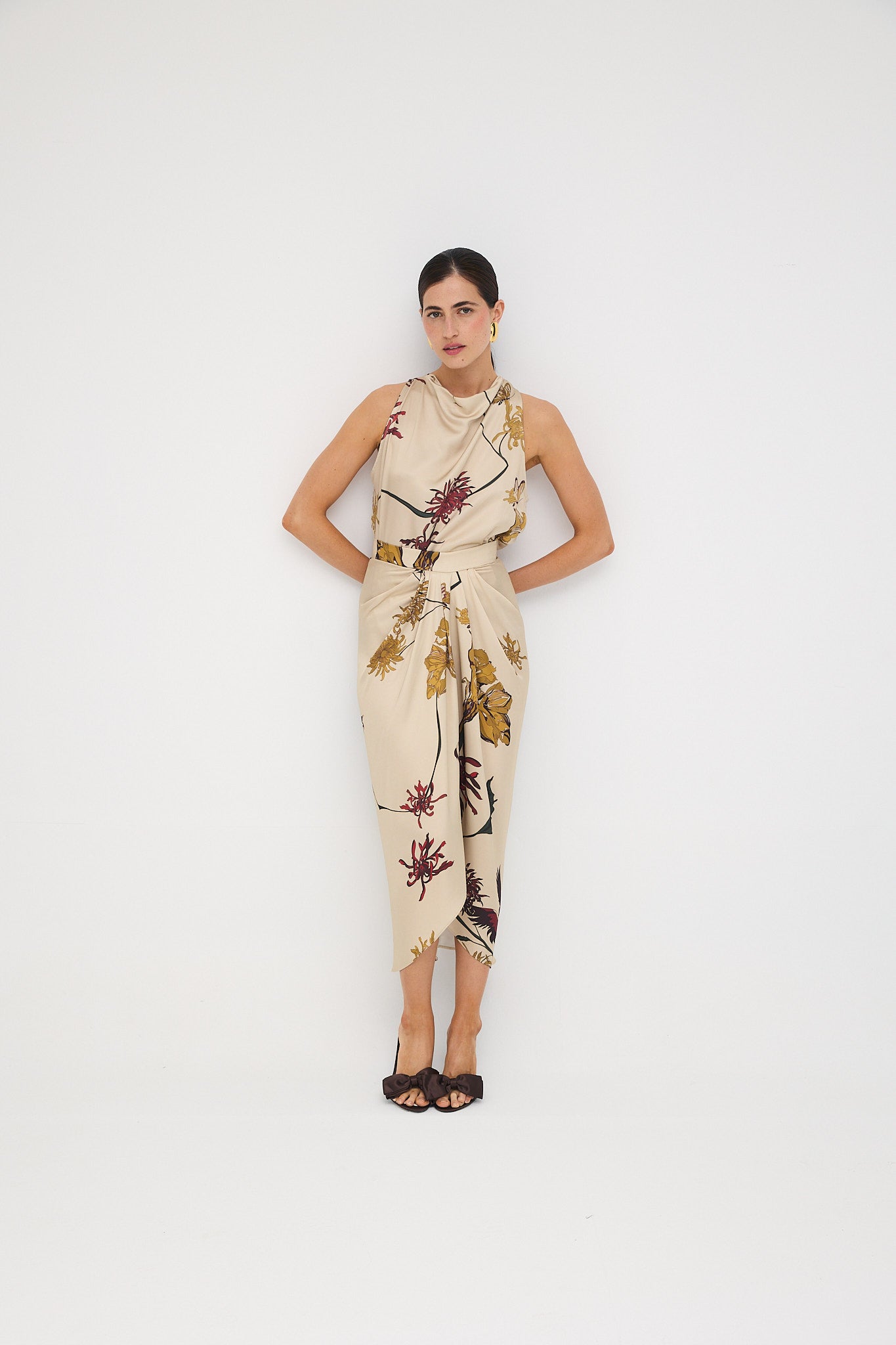 Top Sofía Flora Marfil