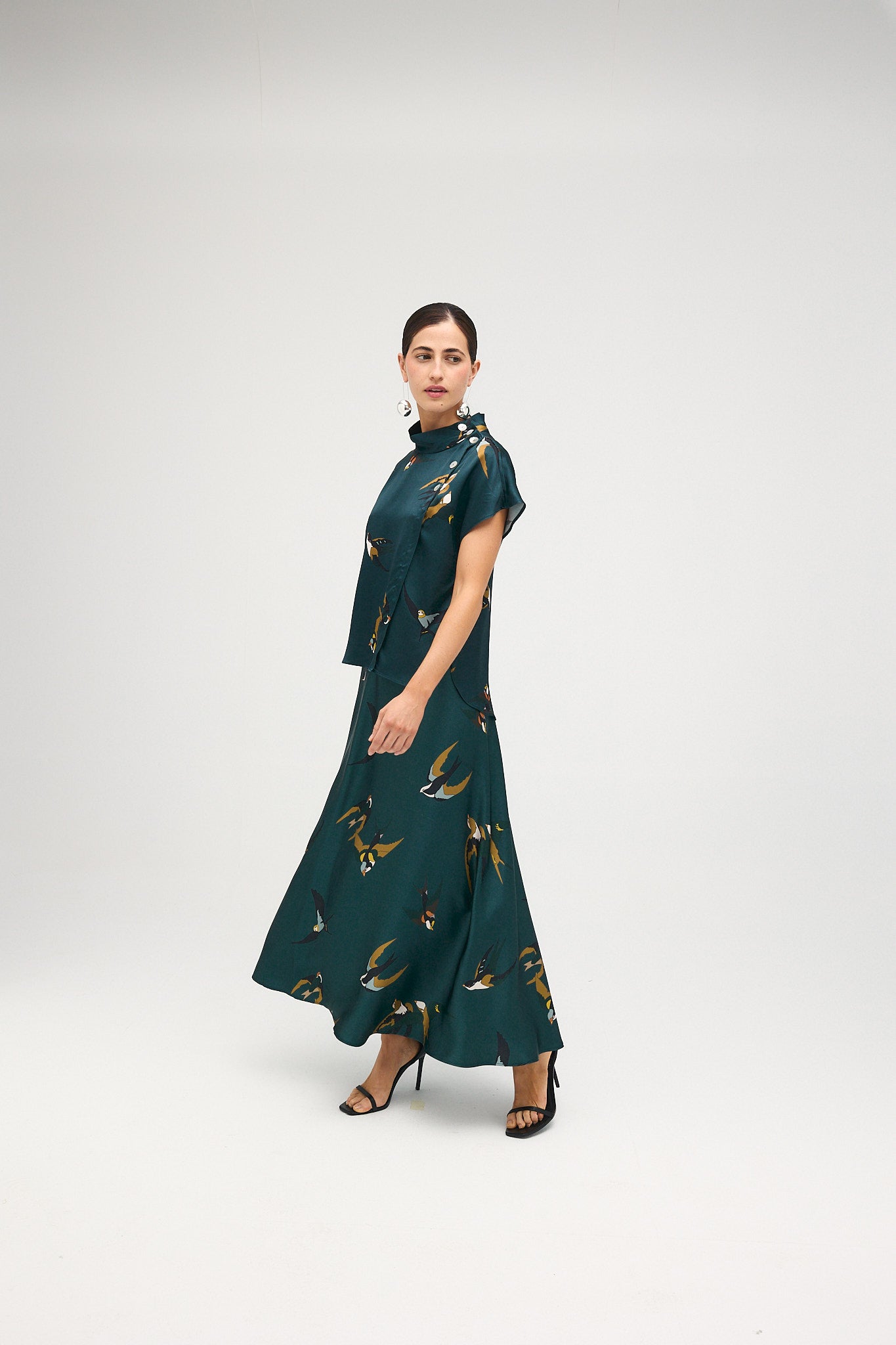 Falda Ali Pájaro verde