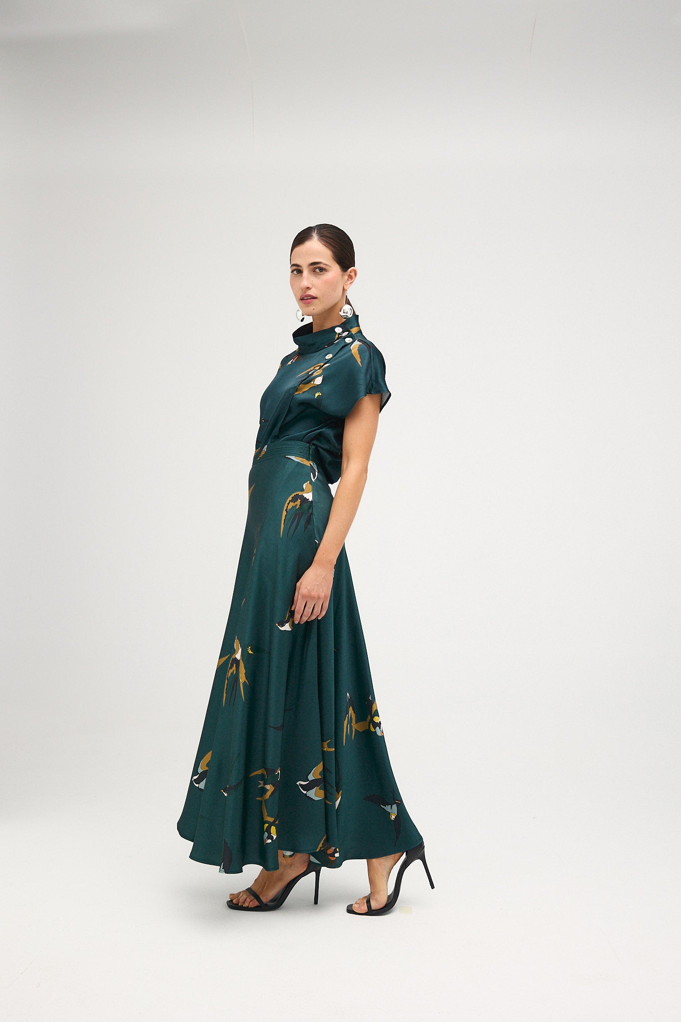 Falda Ali Pájaro verde