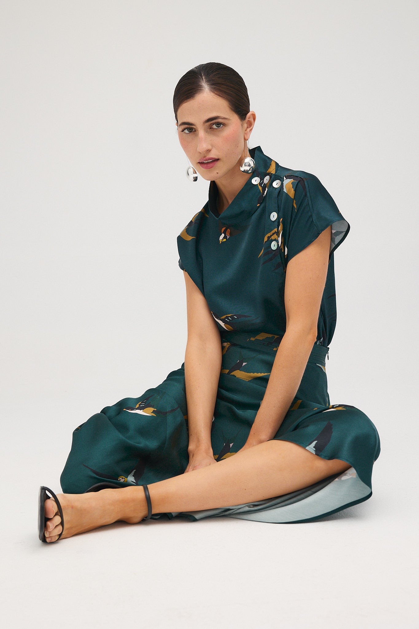 Falda Ali Pájaro verde