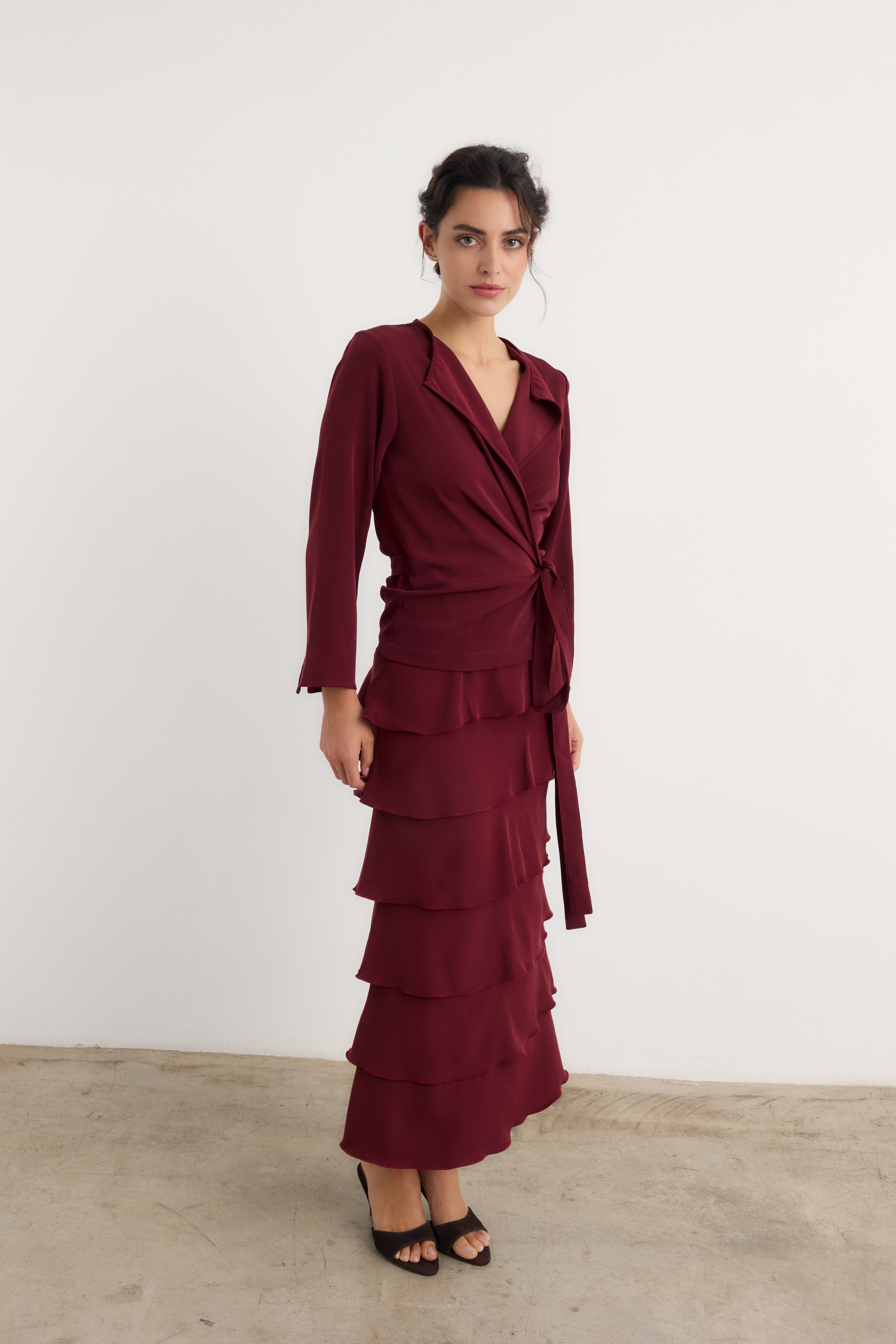 Camisa Catalina Granate