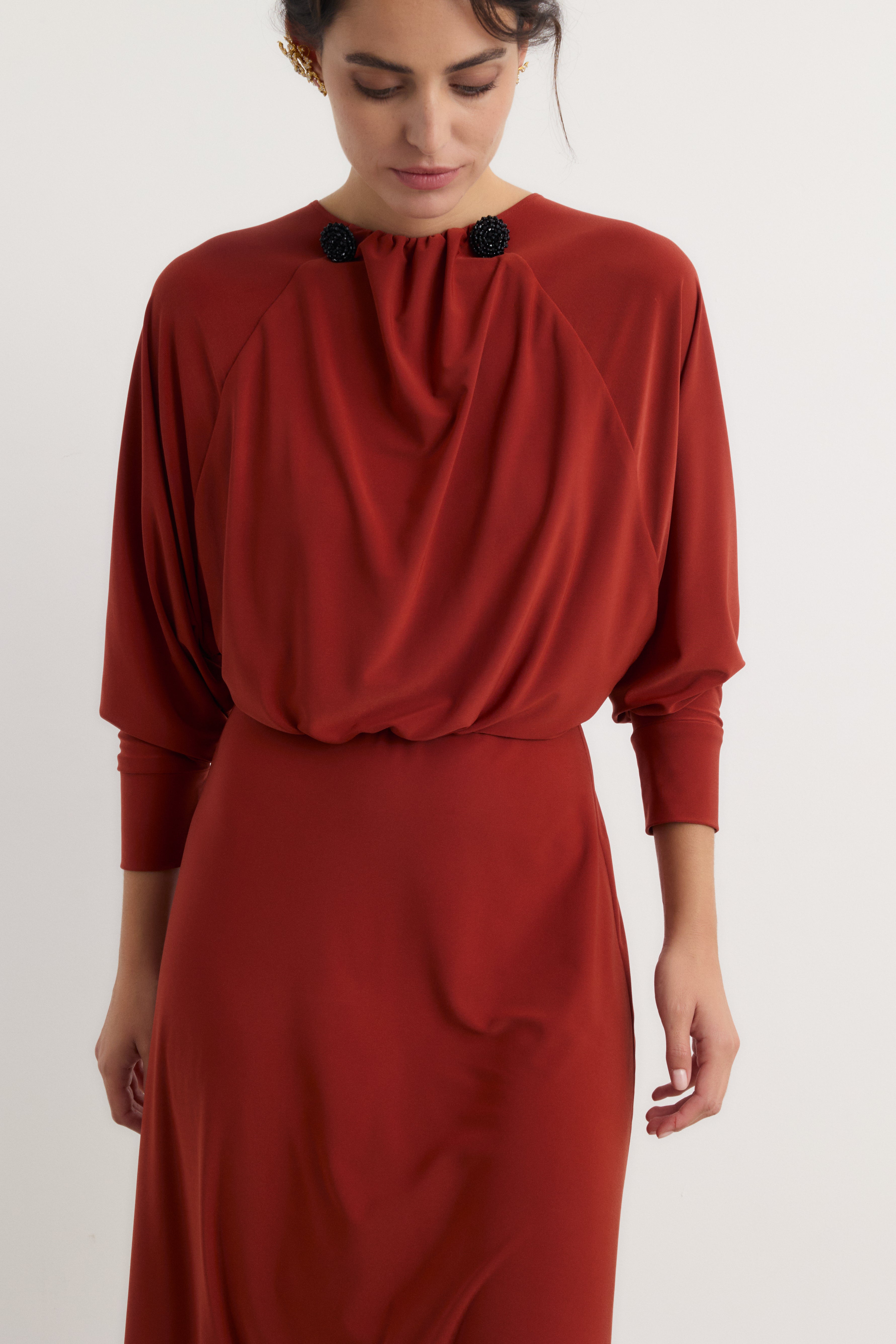 Vestido Olimpia teja