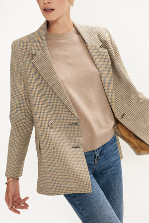 Blazer Hutton cuadro mostaza - Edición limitada