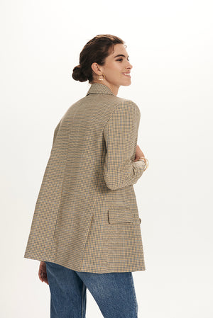 Blazer Hutton cuadro mostaza - Edición limitada