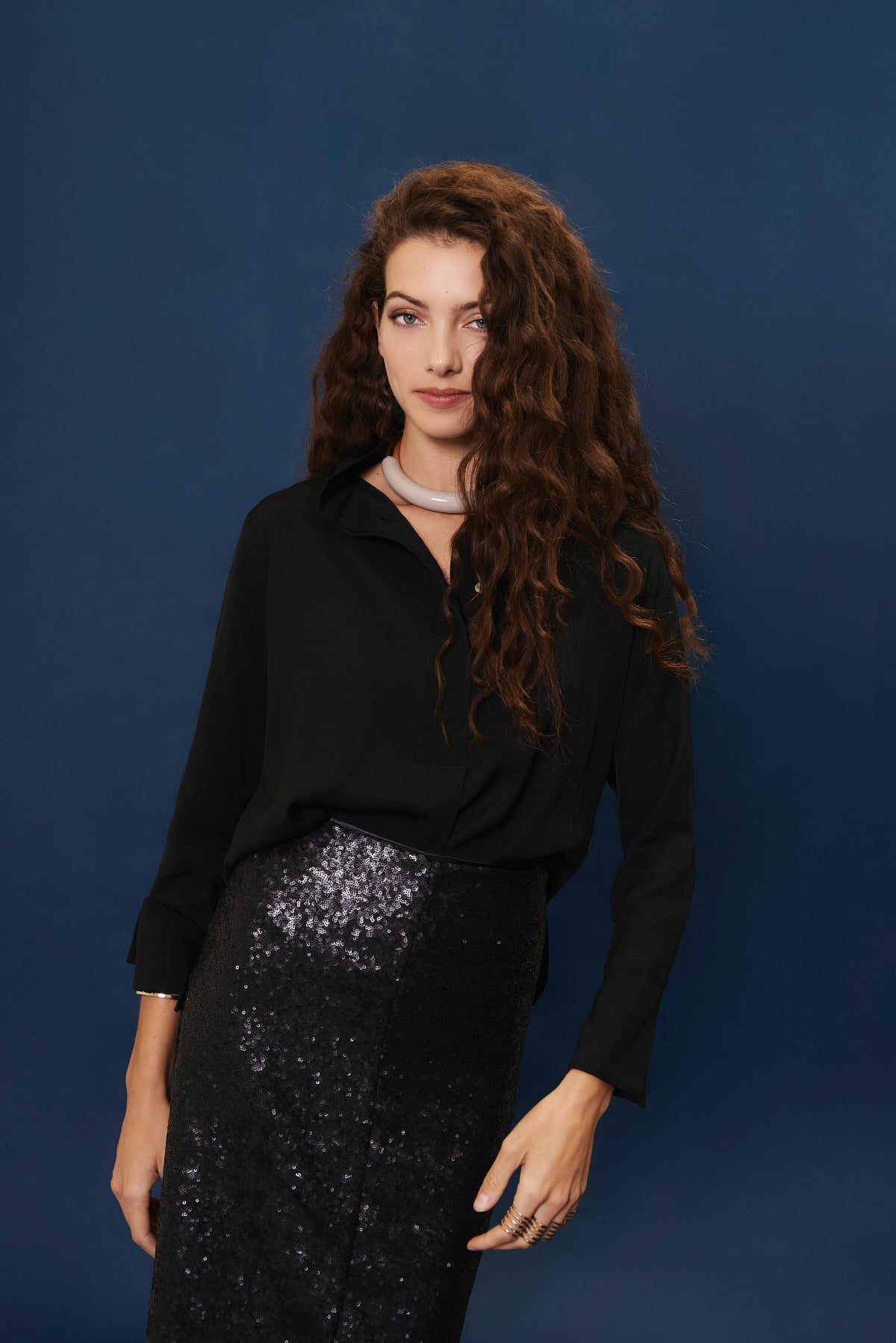 Blusa Charlotte negra